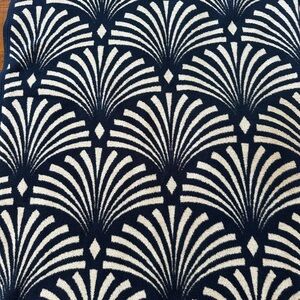 ChappyWrap Navy and Cream Blanket
